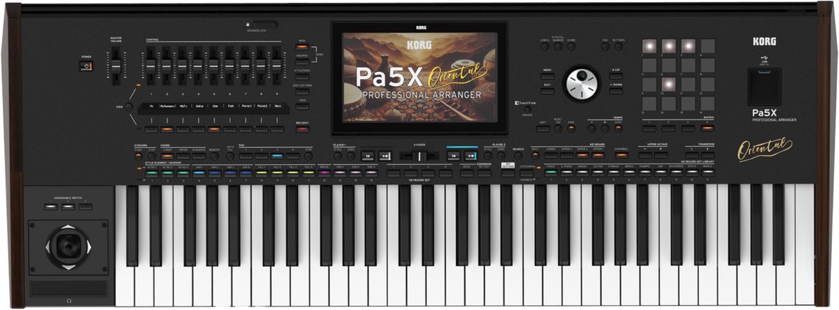 Korg Pa5X 61 ORIENTAL Arranger Keyboard met Aftertouch en Oosterse Sounds