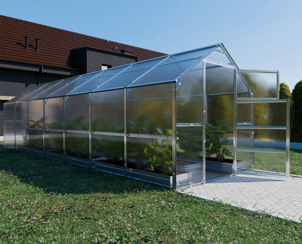 Klasika Polycarbonaat tuinkas 2,35x7m 16,45m² Bernard