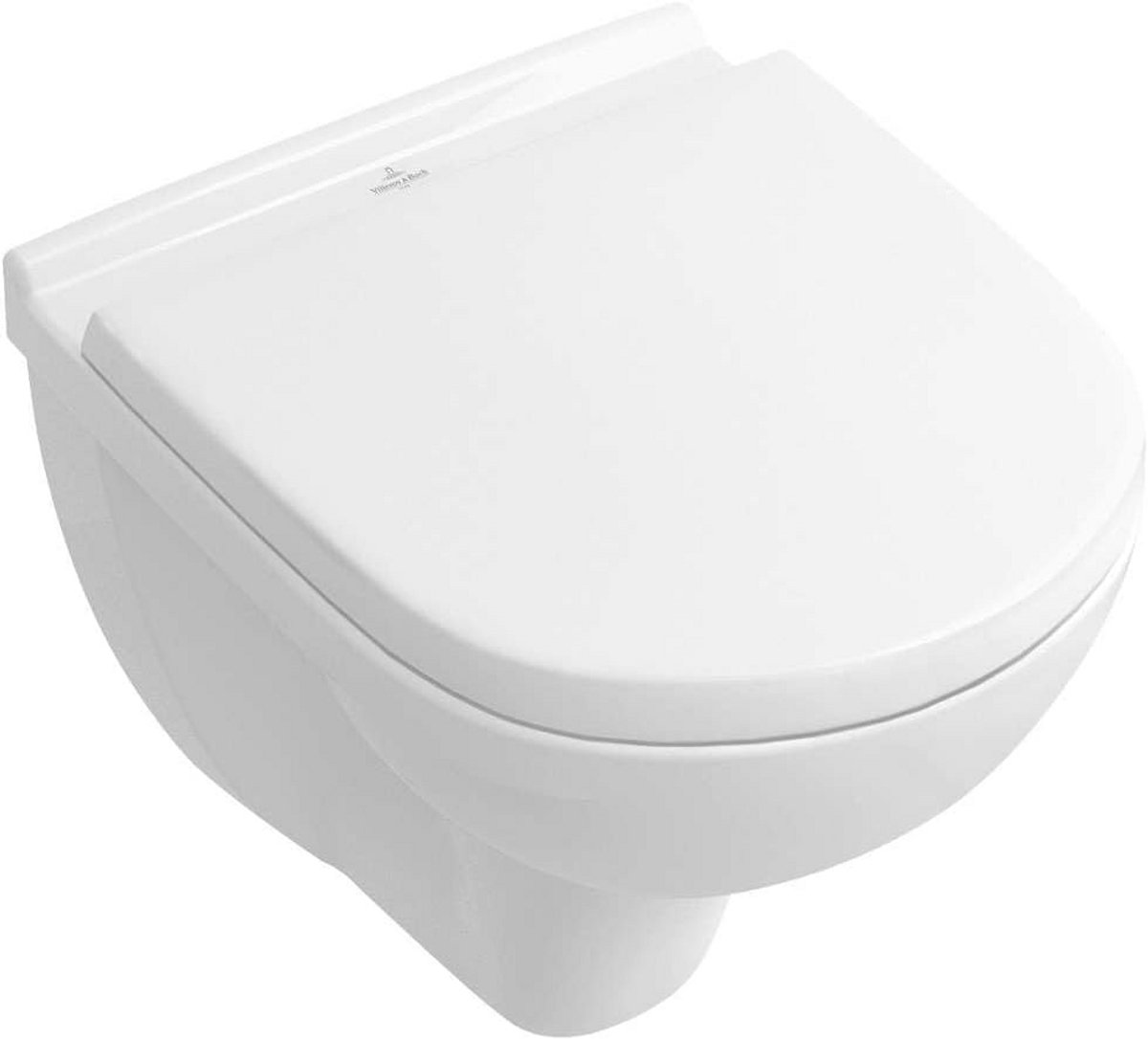 Compacte onderrijhellende toiletpot met holle bodem, 36x49 cm