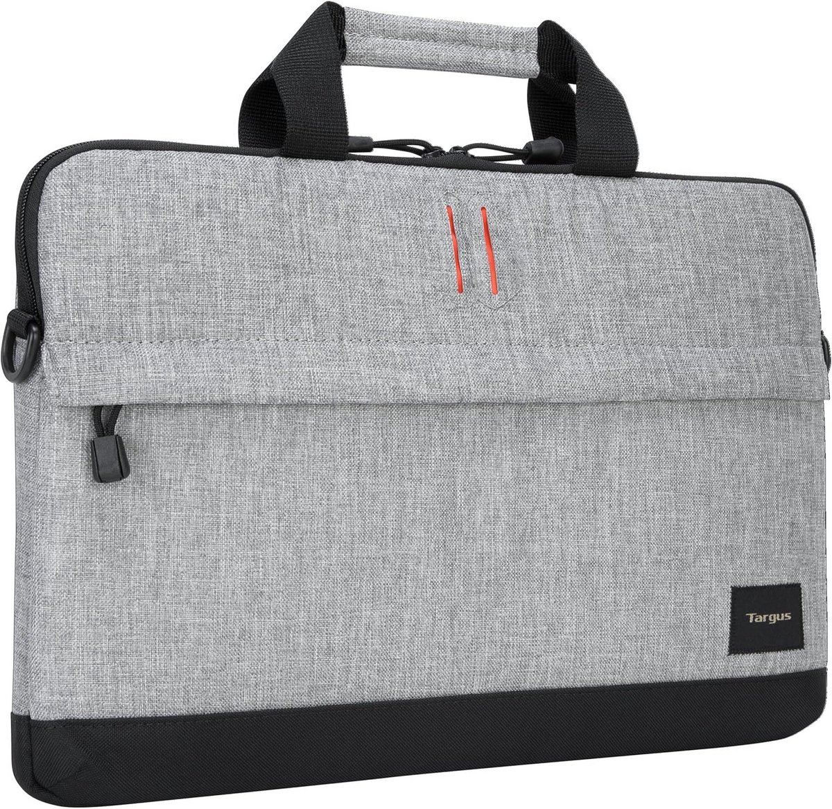 Laptoptas 14 inch met schouderband Zwart Grijs