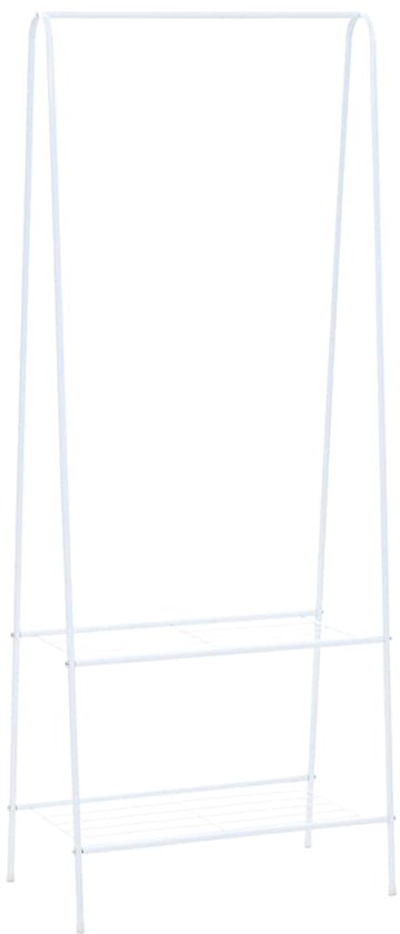 vidaXL – Kledingrek – 59x35x150 – cm – wit