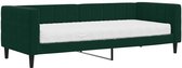 vidaXL - Slaapbank - met - matras - 80x200 - cm - fluweel - donkergroen