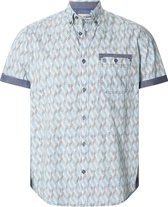 Babista herren Overhemd Met Korte Mouwen - 41/42 - blauw - Plus Size