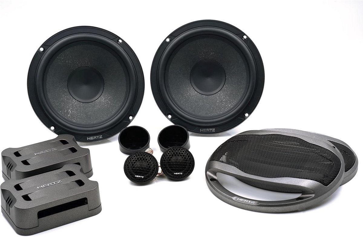 2-weg Composet Auto Luidsprekers 165 mm met Tetolon Tweeter voor Gedetailleerd Geluid