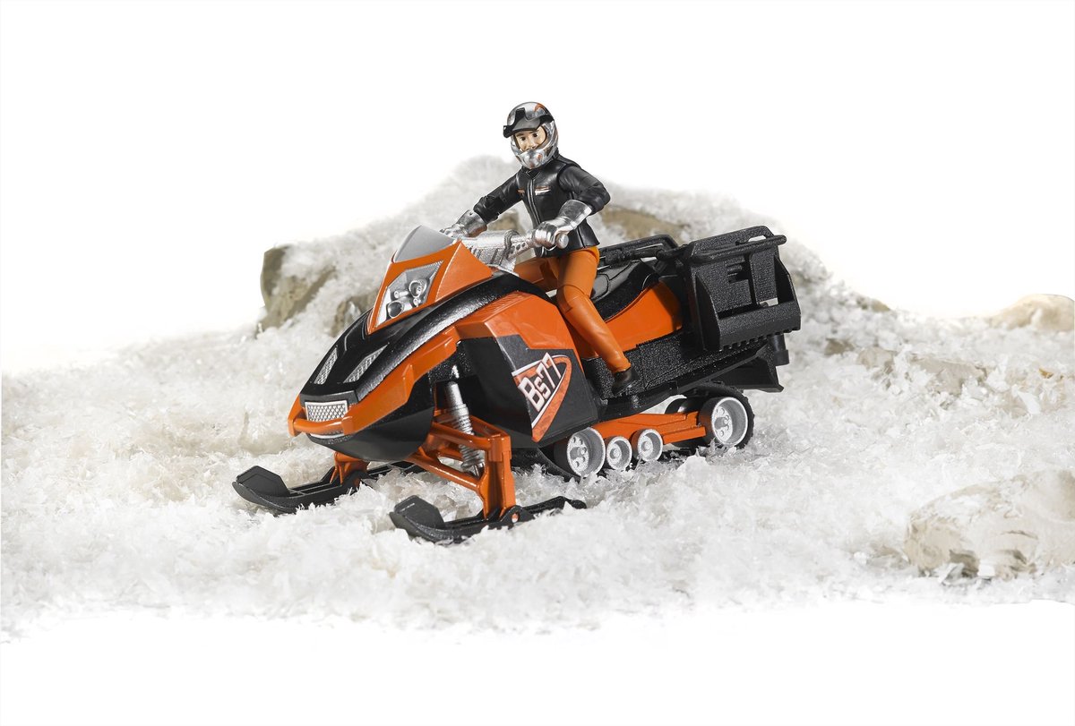 Bruder bworld Sneeuwscooter met bestuurder en accessoires thumbnail 2