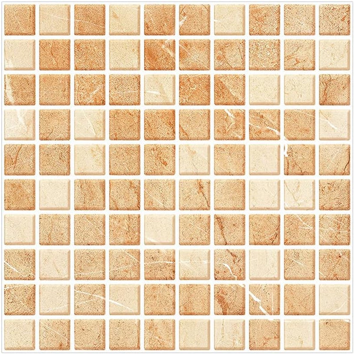 10 Vellen Zelfklevende Mozaïek Tegelstickers voor Keuken en Badkamer - Waterdicht en Afwas