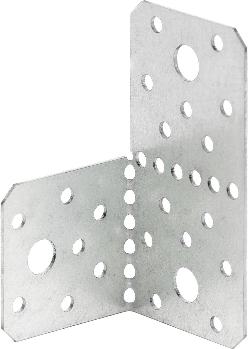 Alberts trioverbinder staal sendzimir verzinkt 85 x 85 x 1,5 mm