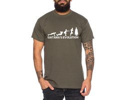 Anime Manga Superheld T-shirt Groen voor Heren - Gedrukt Casual Shirt