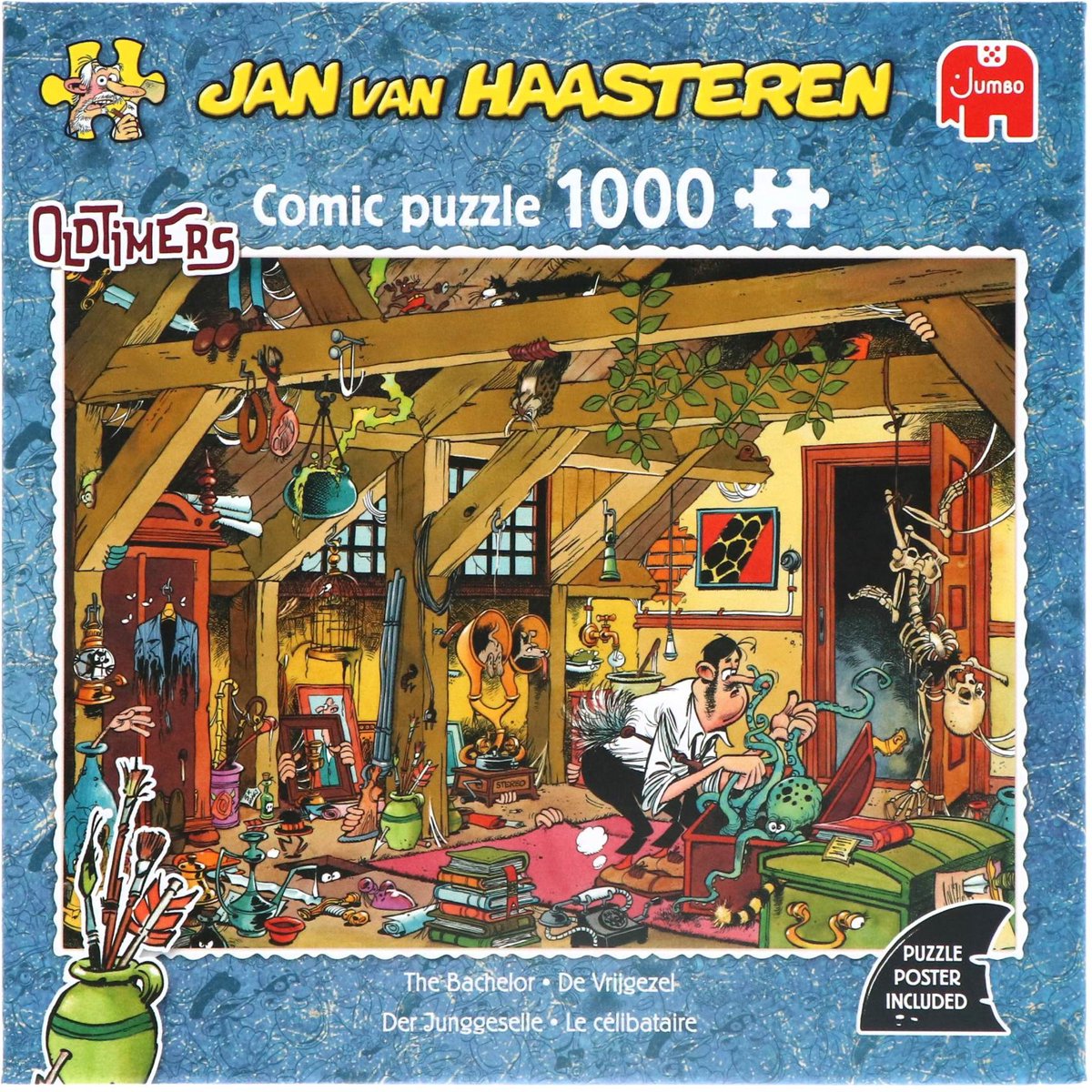 Jan van Haasteren - Oldtimers - The Bachelor - 1000 Stukjes puzzel — afbeelding 6