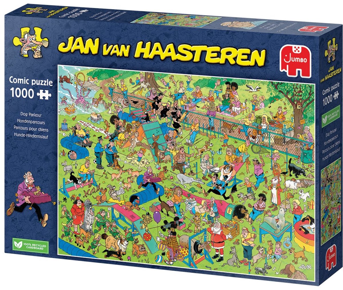 Jan van Haasteren – Hondenparcours - Puzzel 1000 stukjes — afbeelding 5