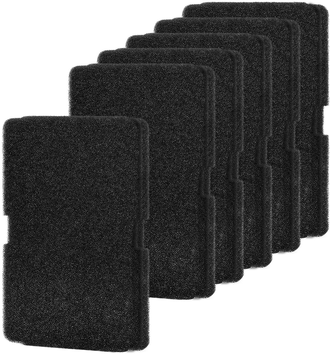Set van 6 Drogerfilters - Schuimstoffilter voor Warmtepompdroger - 240 x 155 x 10 mm