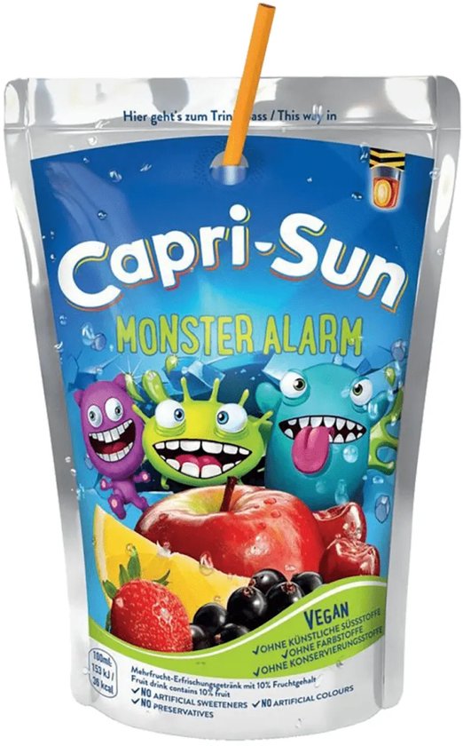 Capri Sun Monster Alarm Zero Pouch 40x 200ml Bol capri-sun-monster-alarm-zero-pouch-40x-200ml-bol