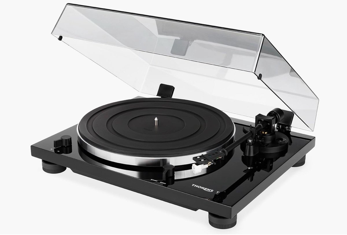Thorens TD 201 zwart Platenspeler