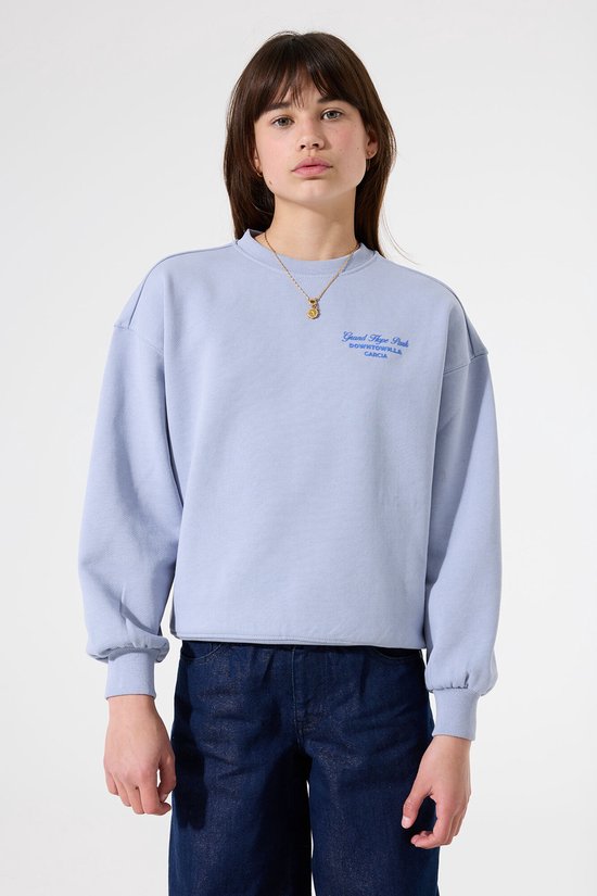 GARCIA Meisjes Print Sweater Blauw Lange mouw