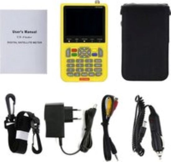 V8 Satellietvinder – Signaalmeter Met 3,5 Inch LCD-scherm – DVB-S2/S En S2X – Met 4000 MAh Batterij – Voor Thuis En Buitengebruik