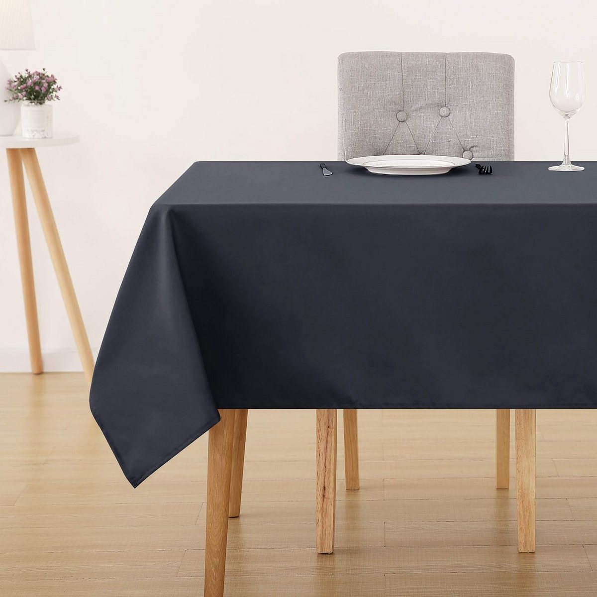 Waterafstotend Tafelkleed Polyester Lotus Effect voor Eettafel Feest Grijs 132x229cm