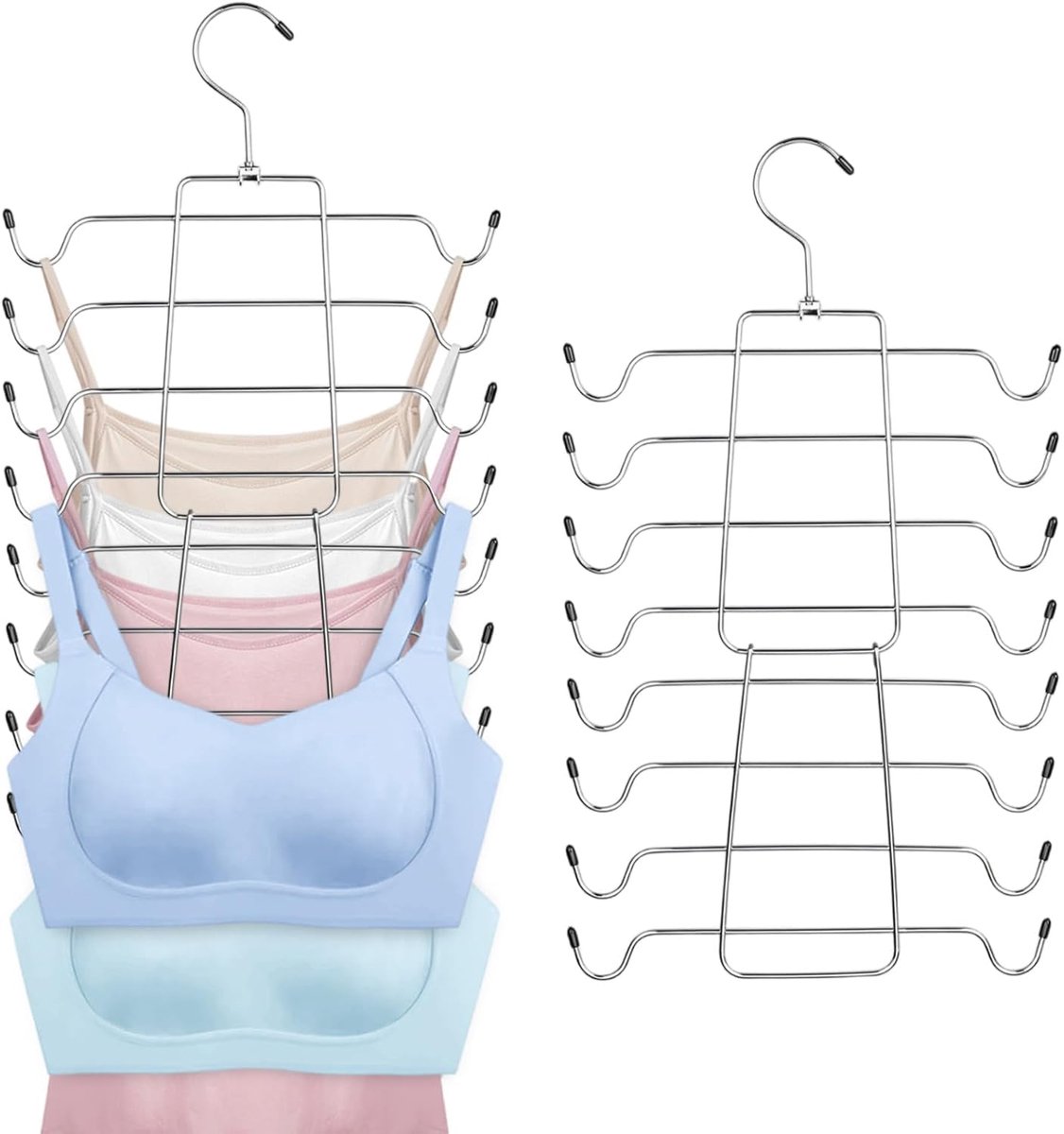Pack van 2 BH Hangers - Ruimtebesparende Metalen Hangers - 8 Lagen
