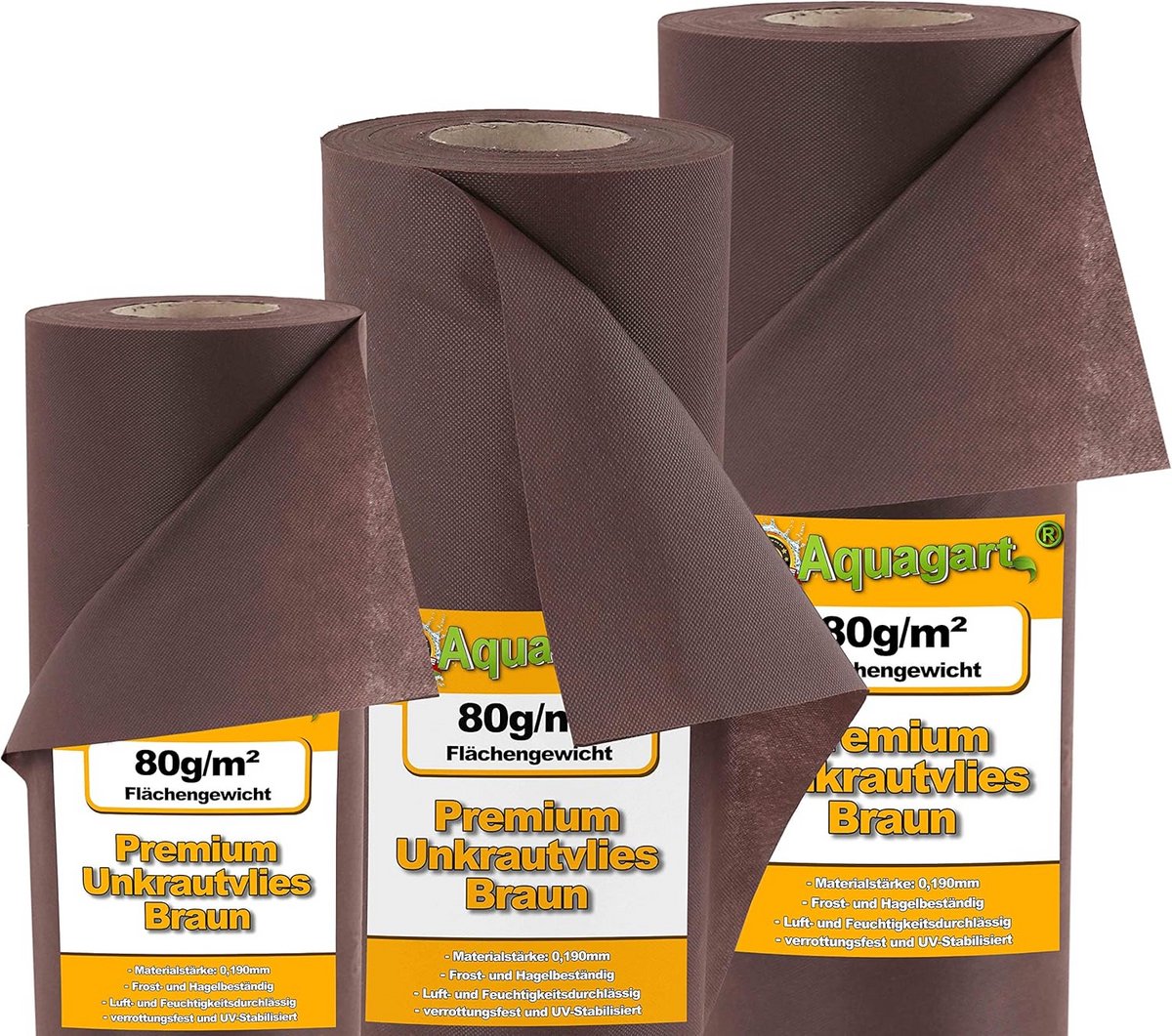 Extra Sterk Tuinvlies Onkruiddoek Mulchvlies 80g/m² 1,4m Breed Bruin