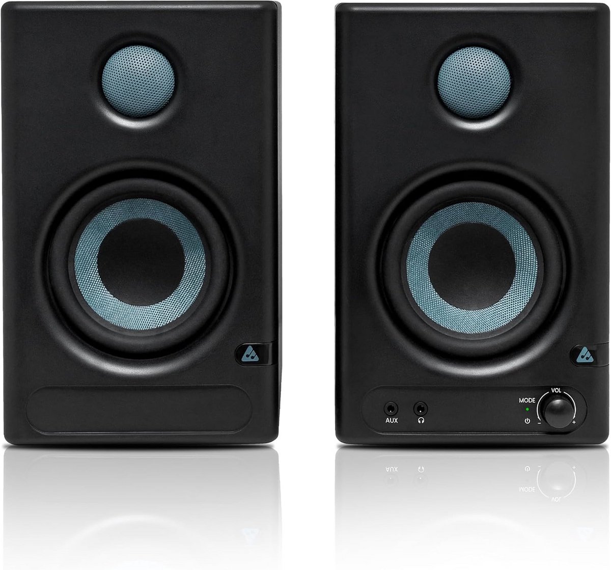 Professioneel Studiomonitor Luidspreker Paar 4 Inch Actief met 60W Versterker en EQ