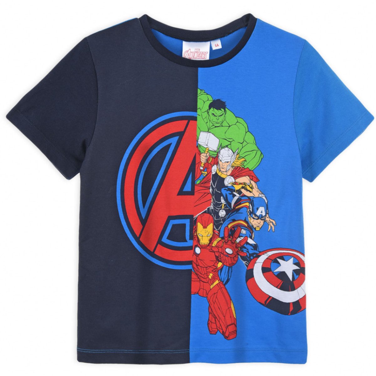 Avengers Team Blue kinder-t-shirt, top 10 jaar / 140 cm