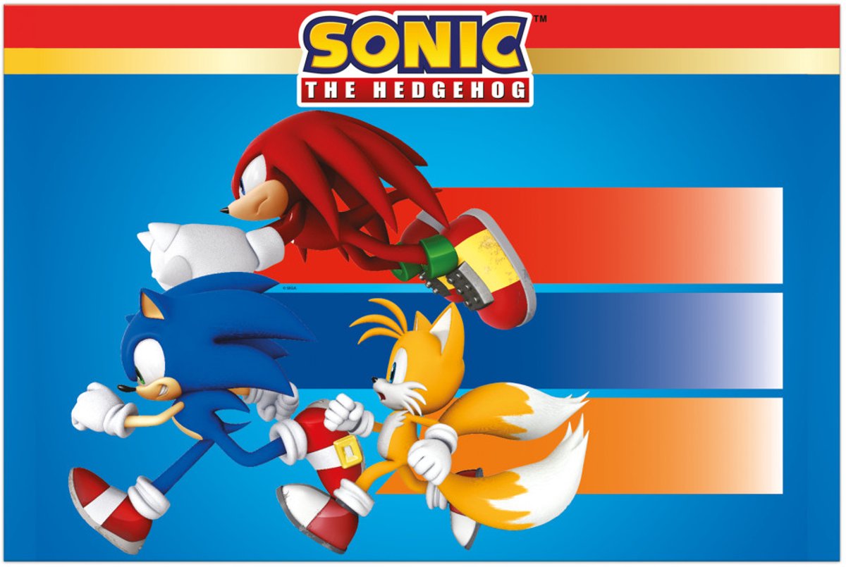 Sonic the Hedgehog Sega Sonic the Hedgehog plastic tafelkleed 120x180 cm
