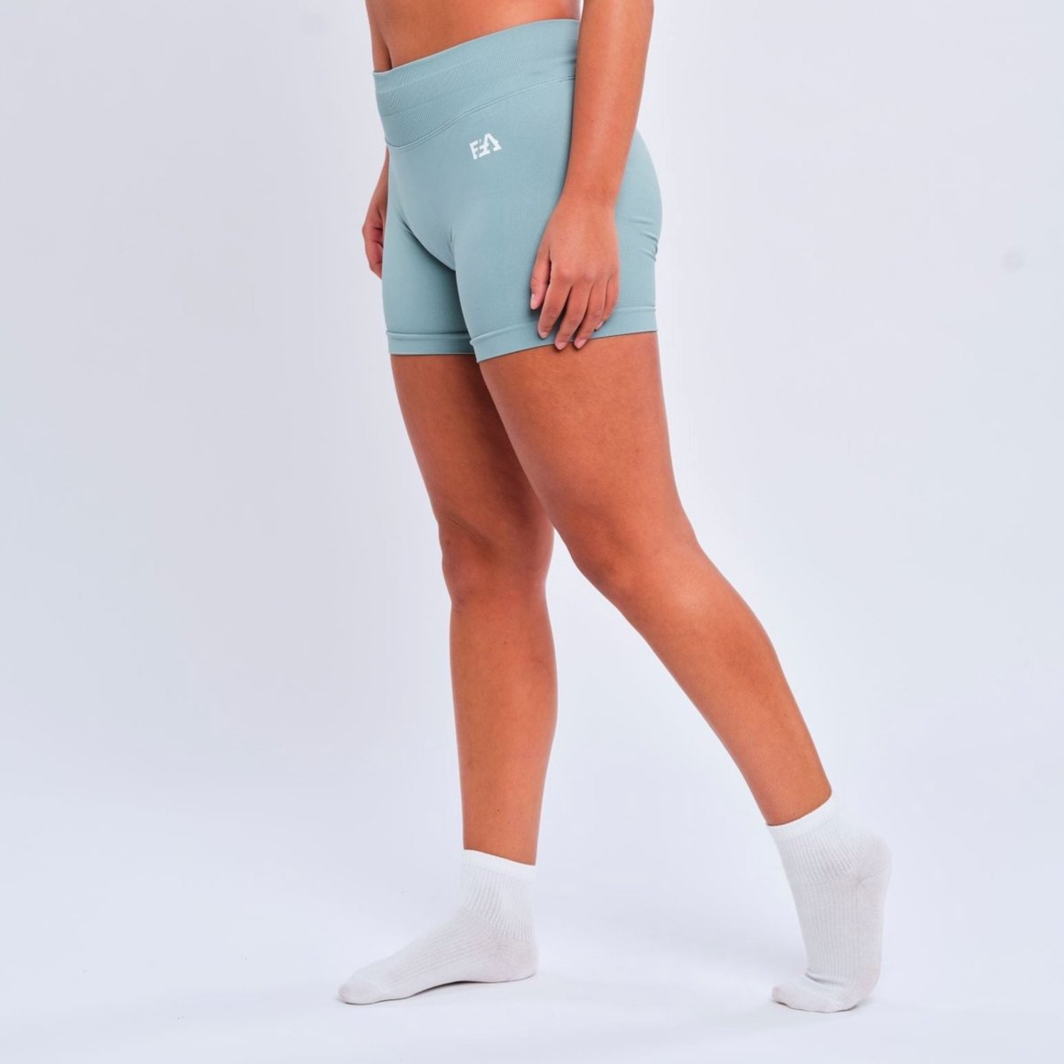 Euphoria Fitness Shorts - Dames - Sportkleding Dames - Sportbroek Dames - Yoga Broek Dames - Groen - Maat S