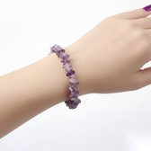 Luxe Amethist Armband - Kalmerende Edelsteen - Cadeau voor haar - Paars - Elegant