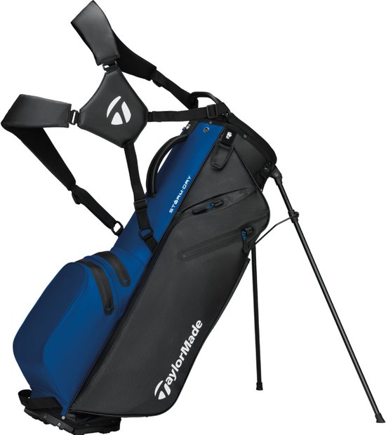 TaylorMade StormDry Waterproof Standbag 2026 - Zwart Blauw — afbeelding 5