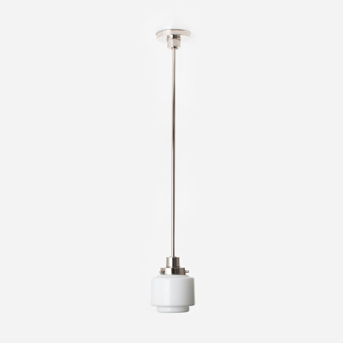 Hanglamp Getrapte Cilinder Small 20's Nikkel - Art Deco Trade