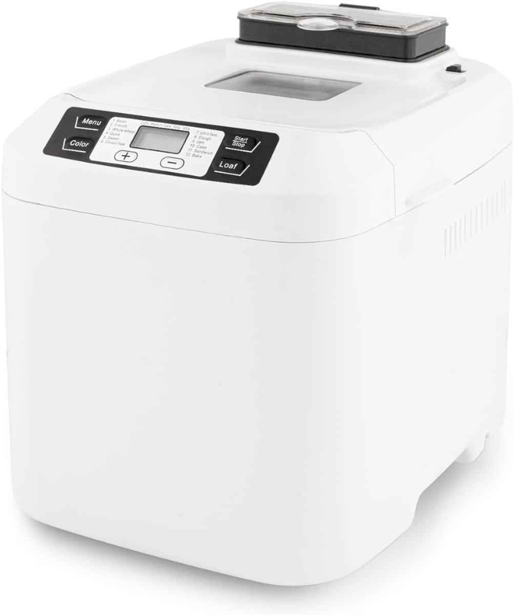 SNJY® Broodbakmachine - Broodmachine - Broodbakmachines - 12 Programma's - 550 W - Wit