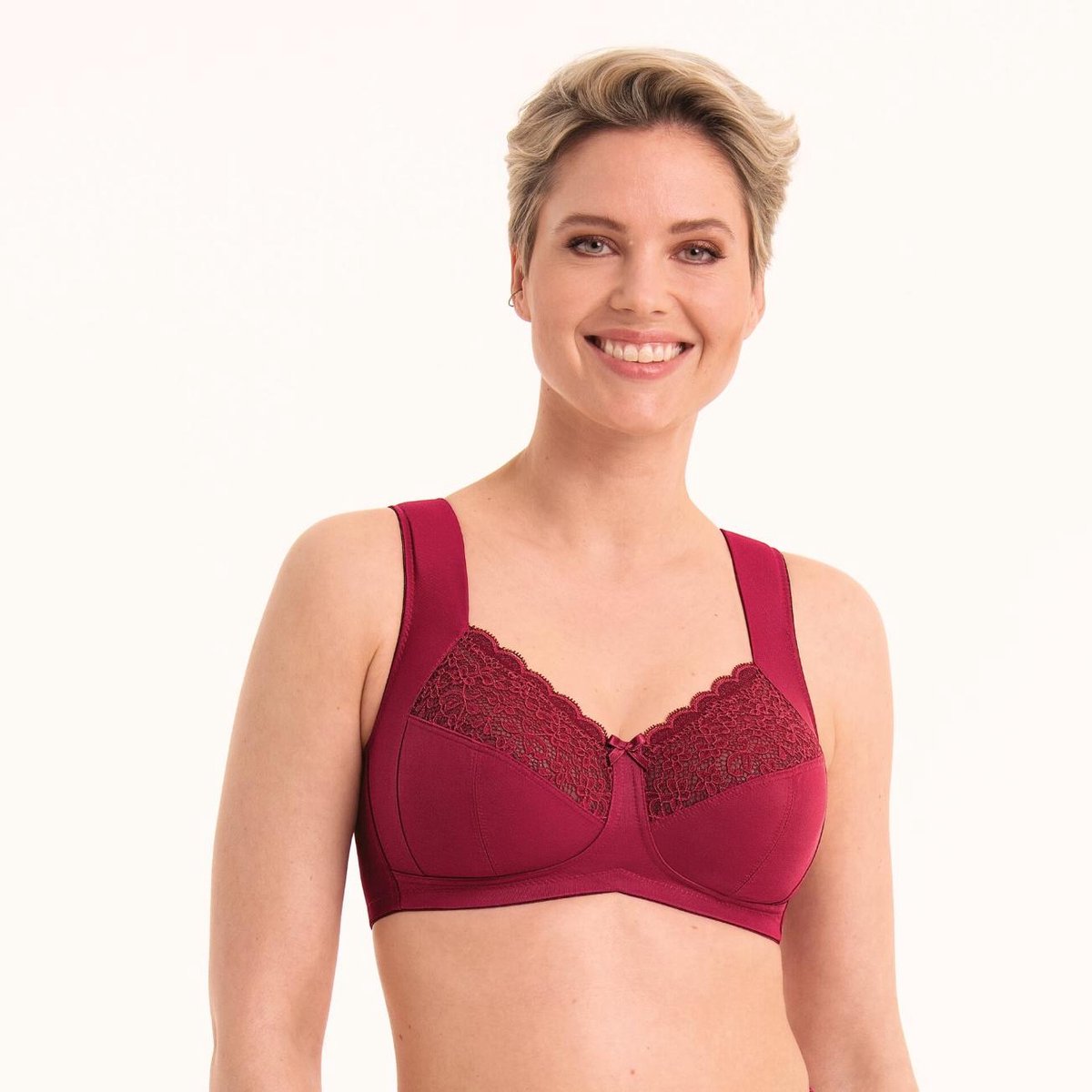 Anita Comfort Havanna TopComfort Bh Zonder Beugel 5813 Dark Red - maat EU 75D / FR Rood