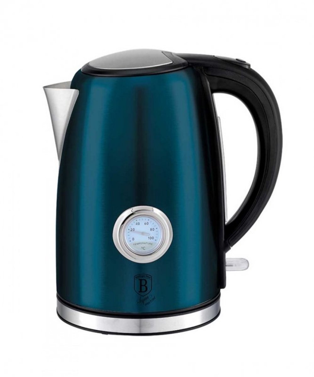 Elektrisch waterkokers 1,7L 2200W Blauw - Roestvrij Staal