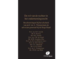 De rol van de rechter in het ondernemingsrecht