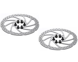 Fiets Remschijf 160mm Schijfrem 2 Stuks MTB Schijven met 12 schroeven voor Meest Racefietsen BMX