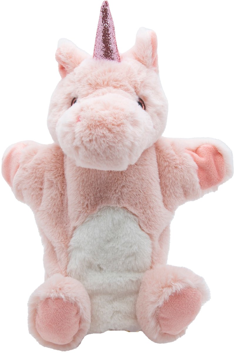 Cute since 1999 - Knuffel handpop Eenhoorn - Dier knuffel - Handpop voor poppenkast - 20cm