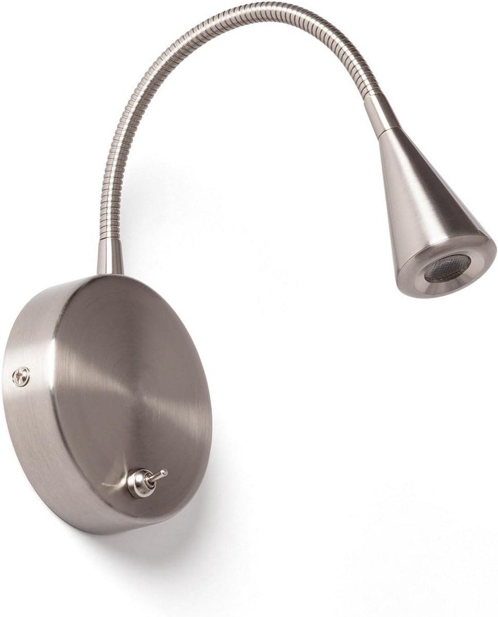 Wandlamp LED 3W met Schakelaar - Warm Wit Licht - Moderne Metaal Verlichting