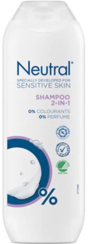 Neutral 2-in-1 shampoo - 8x250 ml - parfumvrij