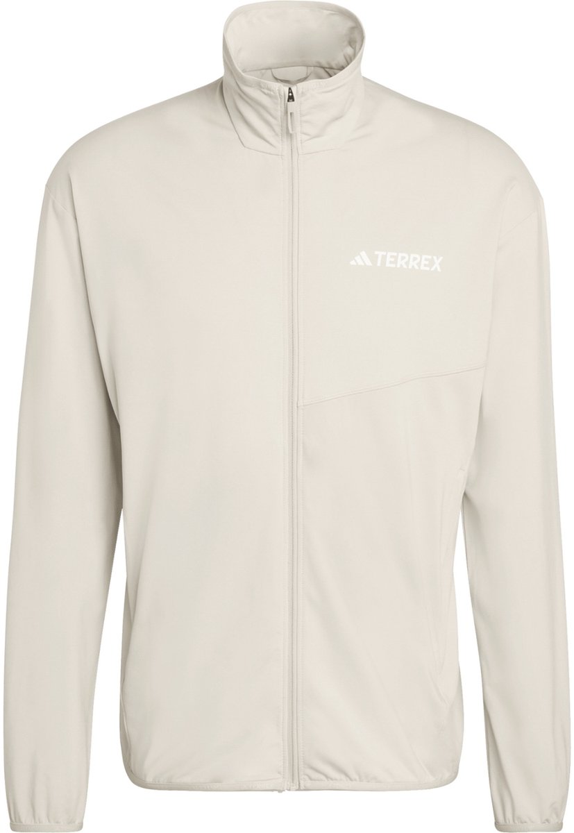 Adidas Terrex Full-Zip Fleece Vest Heren S Beige