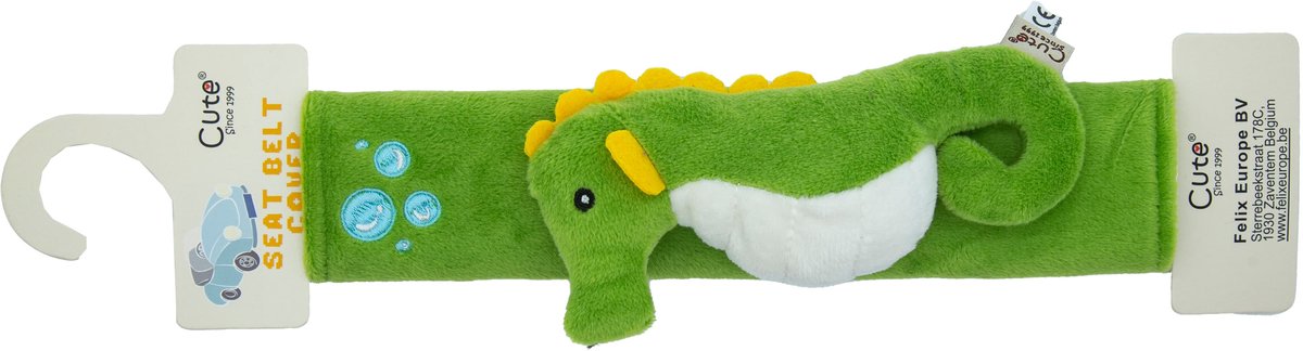 Cute since 1999 - Gordelhoes kind - Zeepaard gordelbeschermer kind - gordelhoezen voor auto en autostoel - 27cm x 6 cm