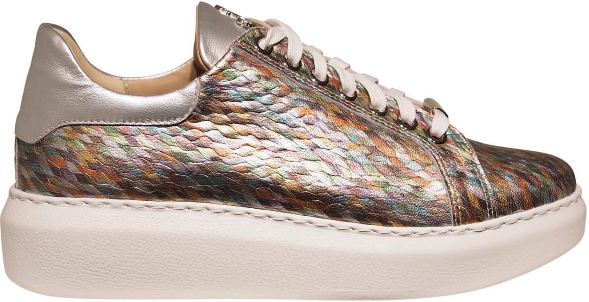 Footnotes leren multicolor dames sneakers - Coco