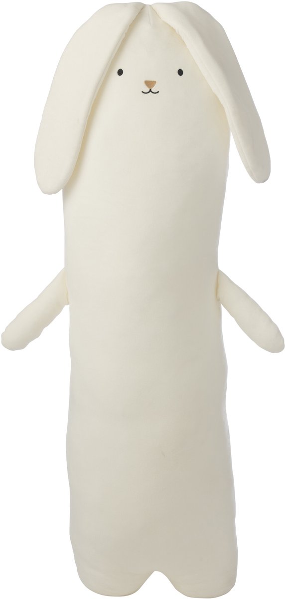 J-Line decoratie Konijn - polyester - wit - large