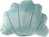 J-Line kussen Schelp - polyester - turkoois