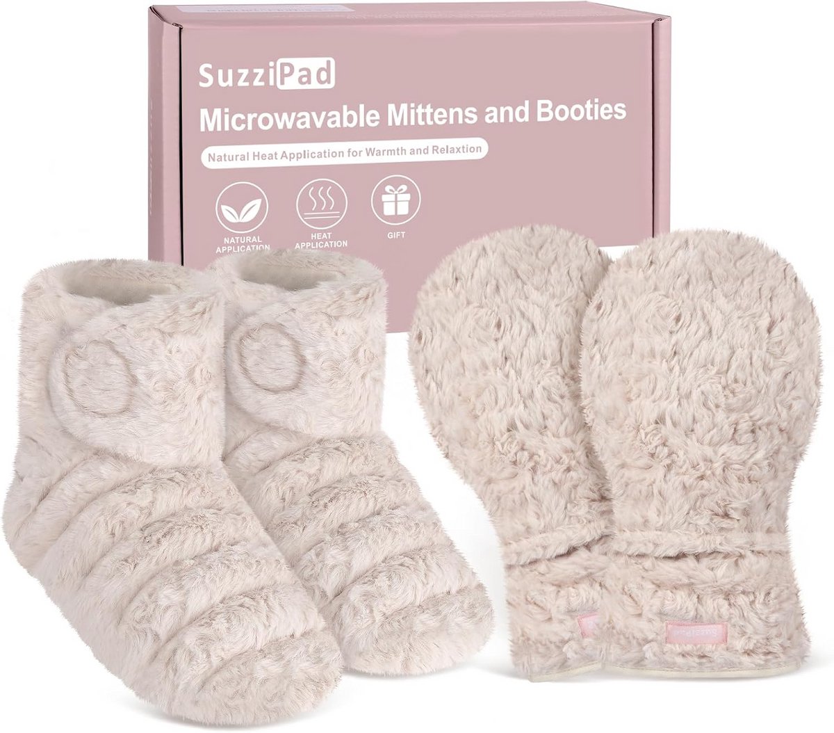 Magnetronbestendige Warmtekussens voor Voeten en Handen - Beige