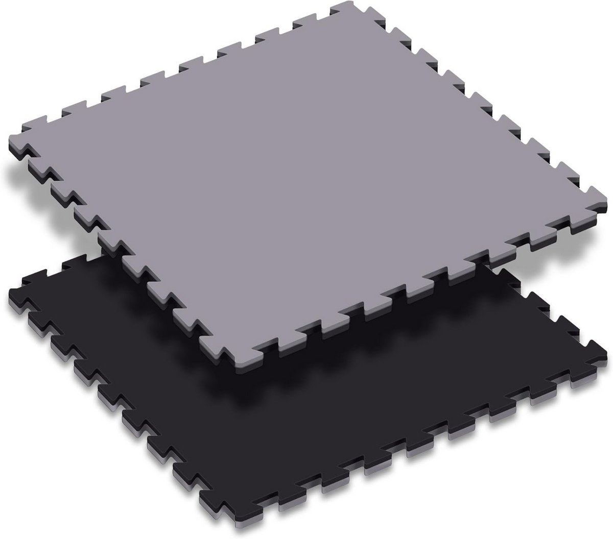 Vechtsportmatten Trainingsmatten 100x100x2 cm Zwart Grijs Antislip Schuim