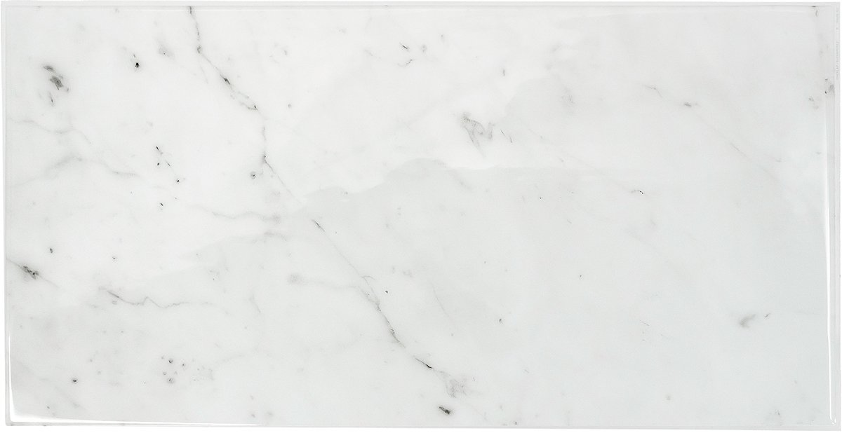 Smart Tiles Zelfklevende keuken achterwand voor keuken en badkamer Blok wit marmer 2 57,30cm x 29,41cm