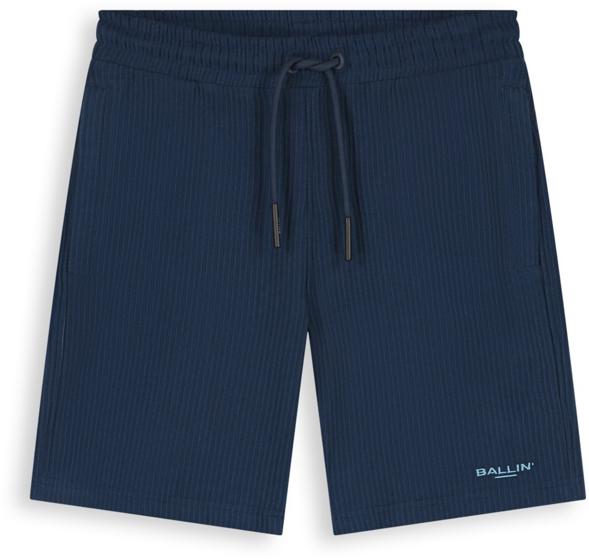 Ballin Amsterdam - Jongens Regular fit Shorts Casual - Navy - Maat 8