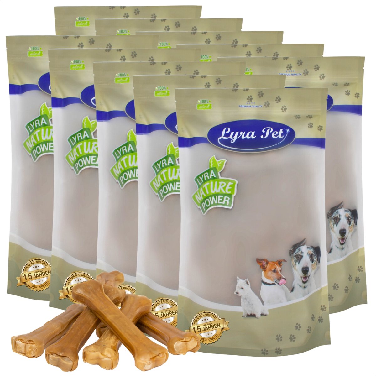 100 stuks Lyra Pet® kauwbot ca. 25 cm MHD 3/2026