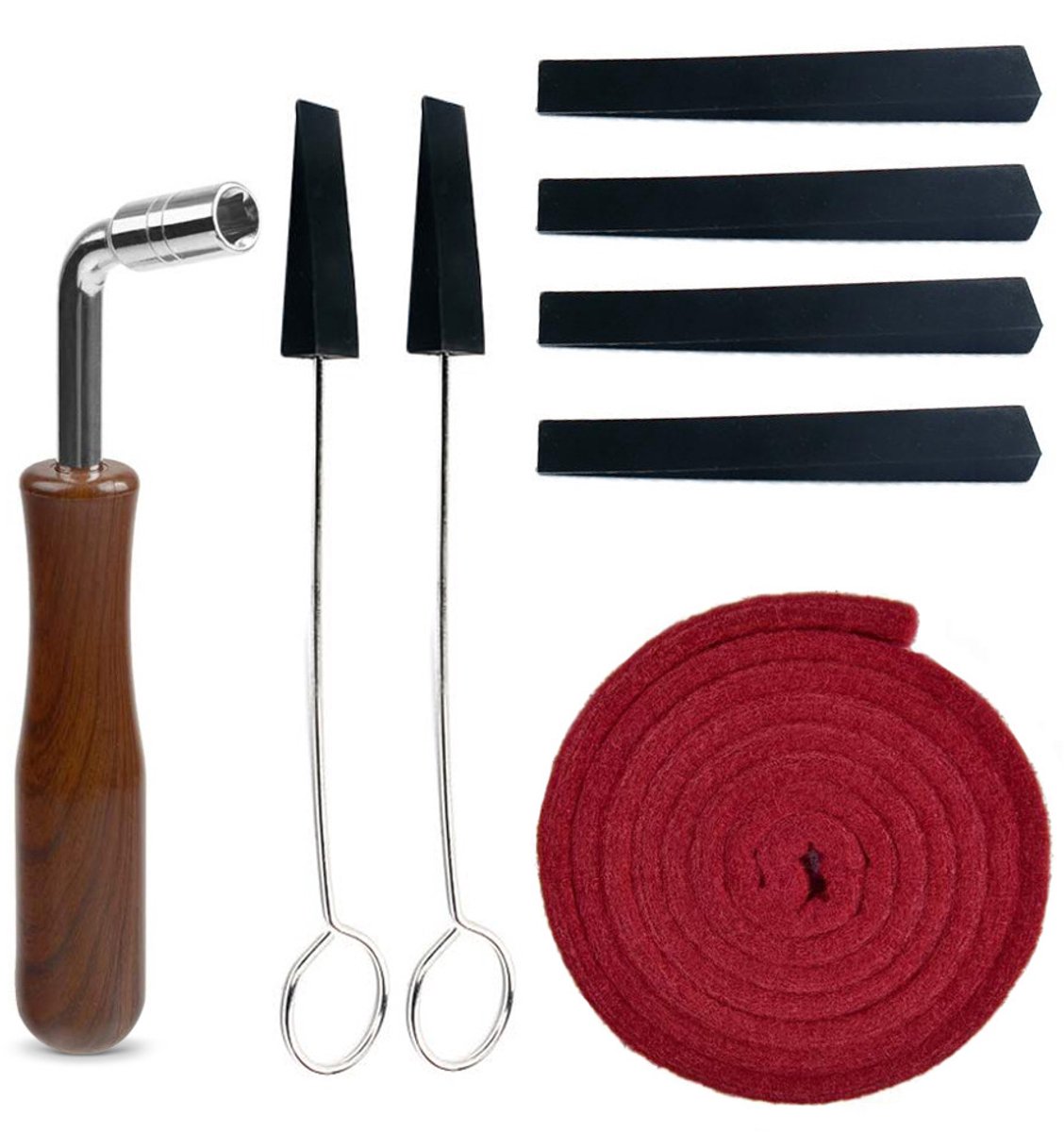 Professionele Piano Stemset - Set van 8 Stuks (Zwart)