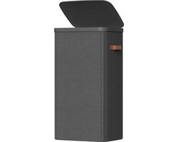 SONGMICS LCB811BH01 - Wasmand met Deksel en Handgrepen - 100 L Capaciteit - Stevige Opbergoplossing
