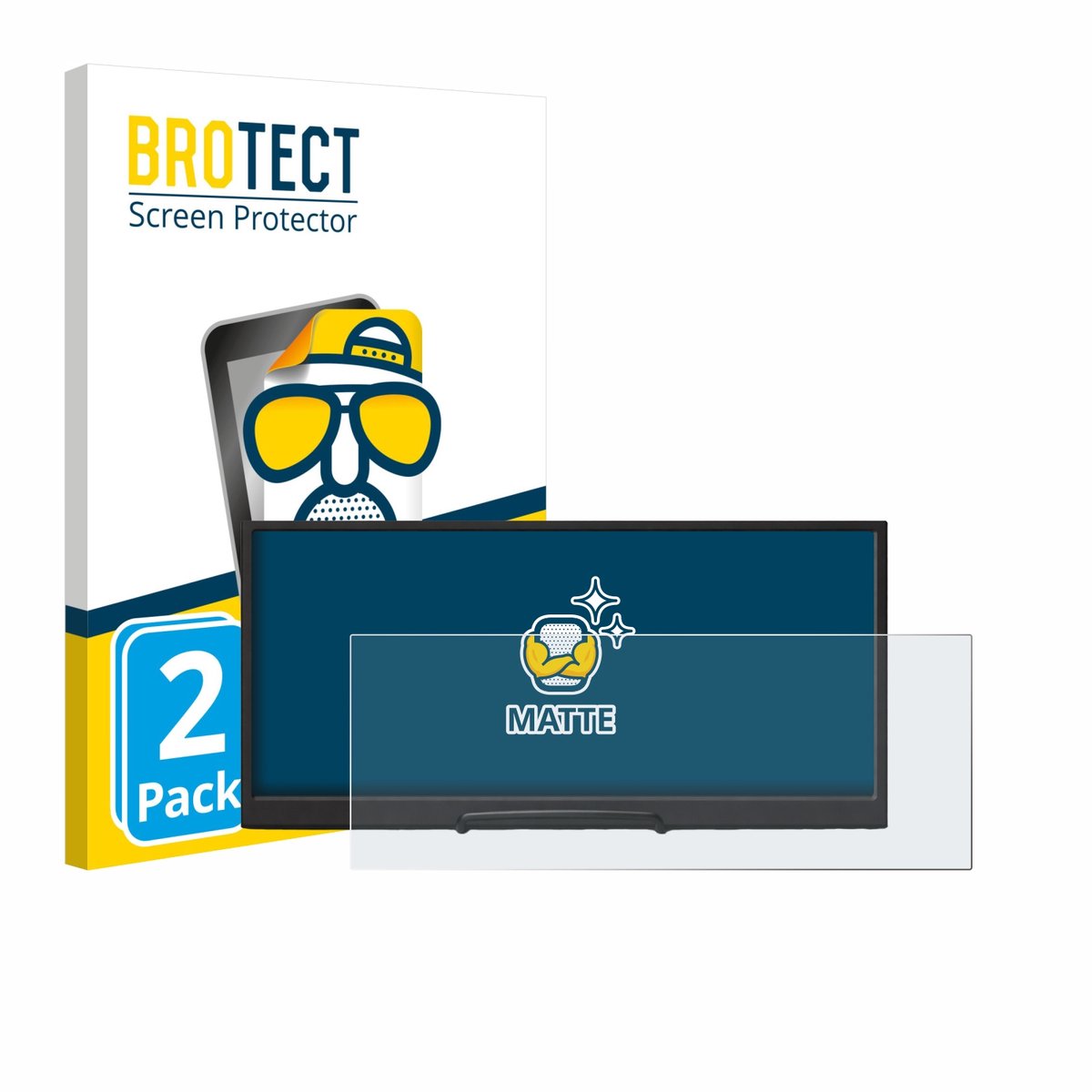 BROTECT - Screenprotector voor Prechen HD-123 12,3" - Folie Beschermfolie matte 2 Stuks